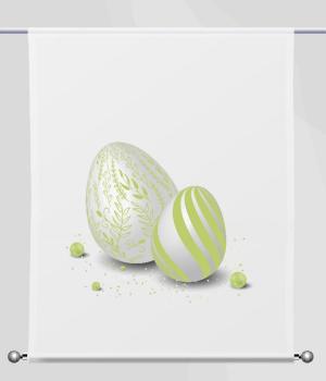 Preview: Ostern-moderna-Xtra-grün , Scheibenhänger eckig